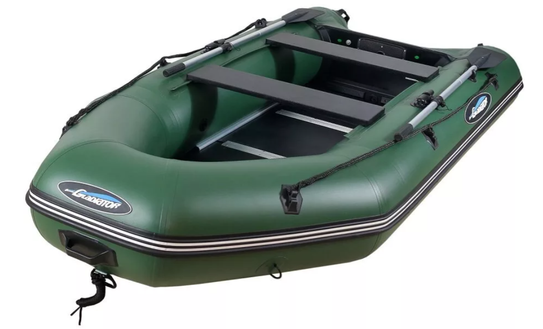 МОТОРНО-ГРЕБНАЯ ЛОДКА ПВХ GLADIATOR А 340 ТК С ФАНЕРНЫМ ПОЛОМ в Каспийске