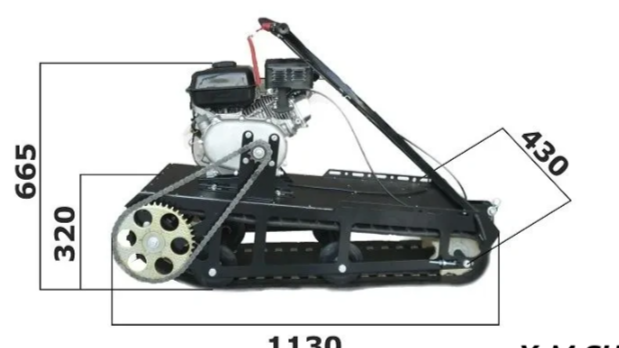 Мотобуксировщик XTREME-MOTORS "Конек-Горбунок" 6.5 л.с. в Каспийске