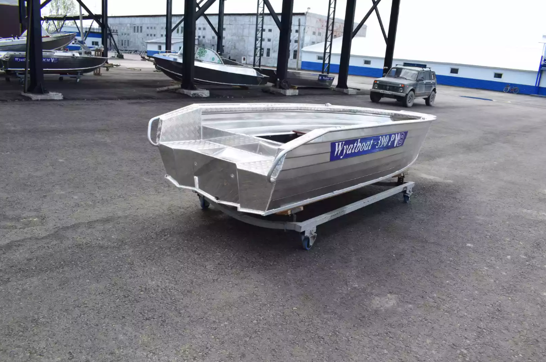 Алюминиевая лодка Wyatboat-390Р Увеличенный борт в Каспийске