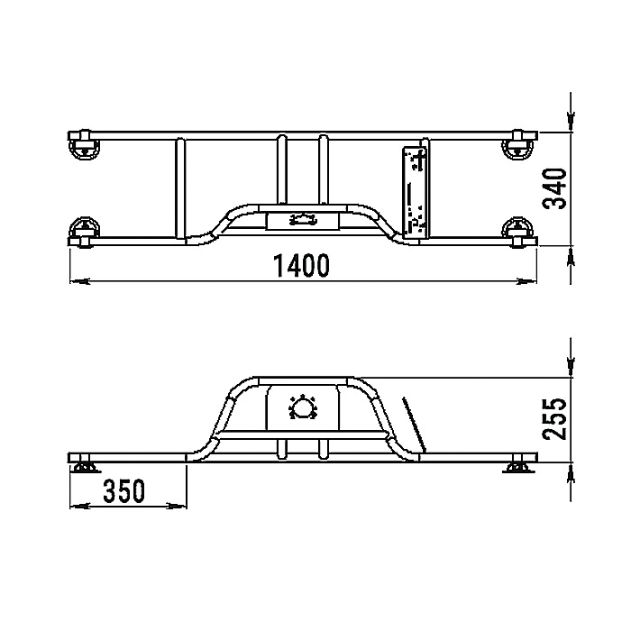 Стойка рулевая с бортовым креплением малая в Каспийске