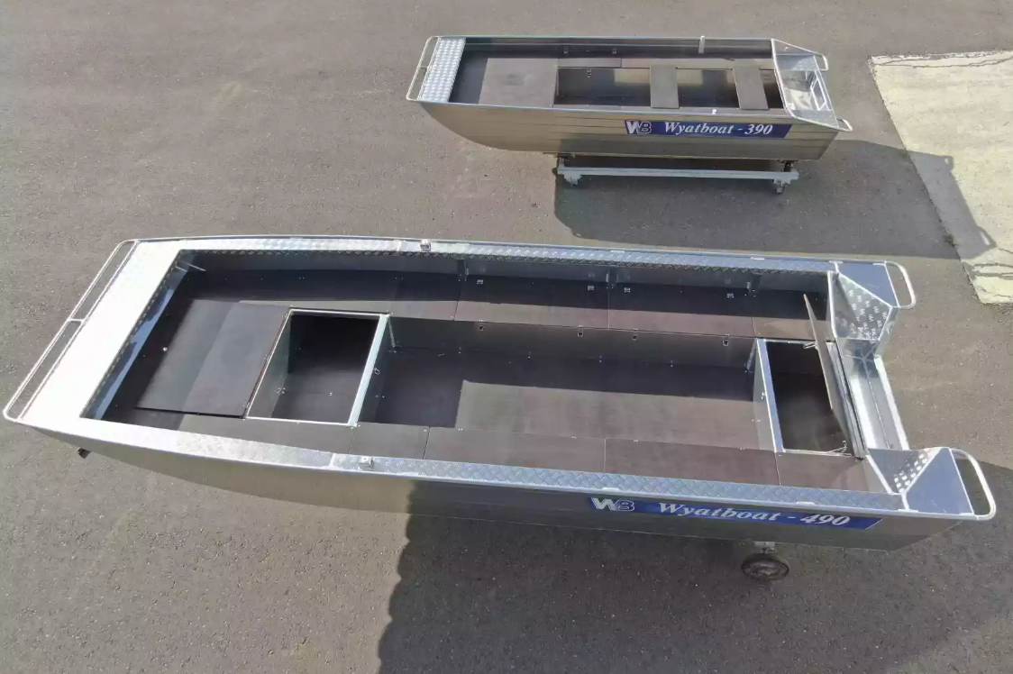 Алюминиевая лодка Wyatboat-490 Jonboat в Каспийске