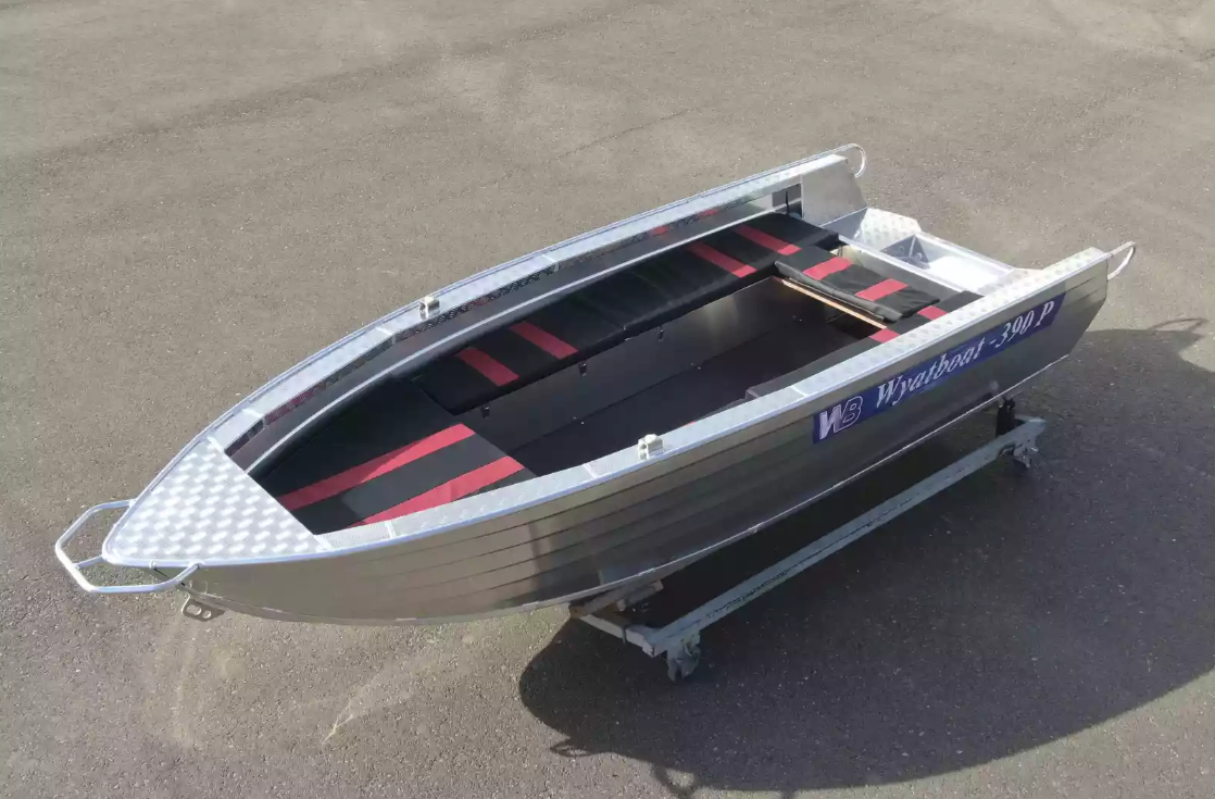 Алюминиевая лодка Wyatboat-390РМ увеличенный борт в Каспийске