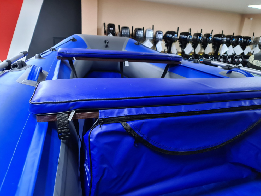 КОМПЛЕКТ МЯГКИХ НАКЛАДОК С СУМКОЙ ДЛЯ ЛОДОК 90Х20 СИНИЙ в Каспийске