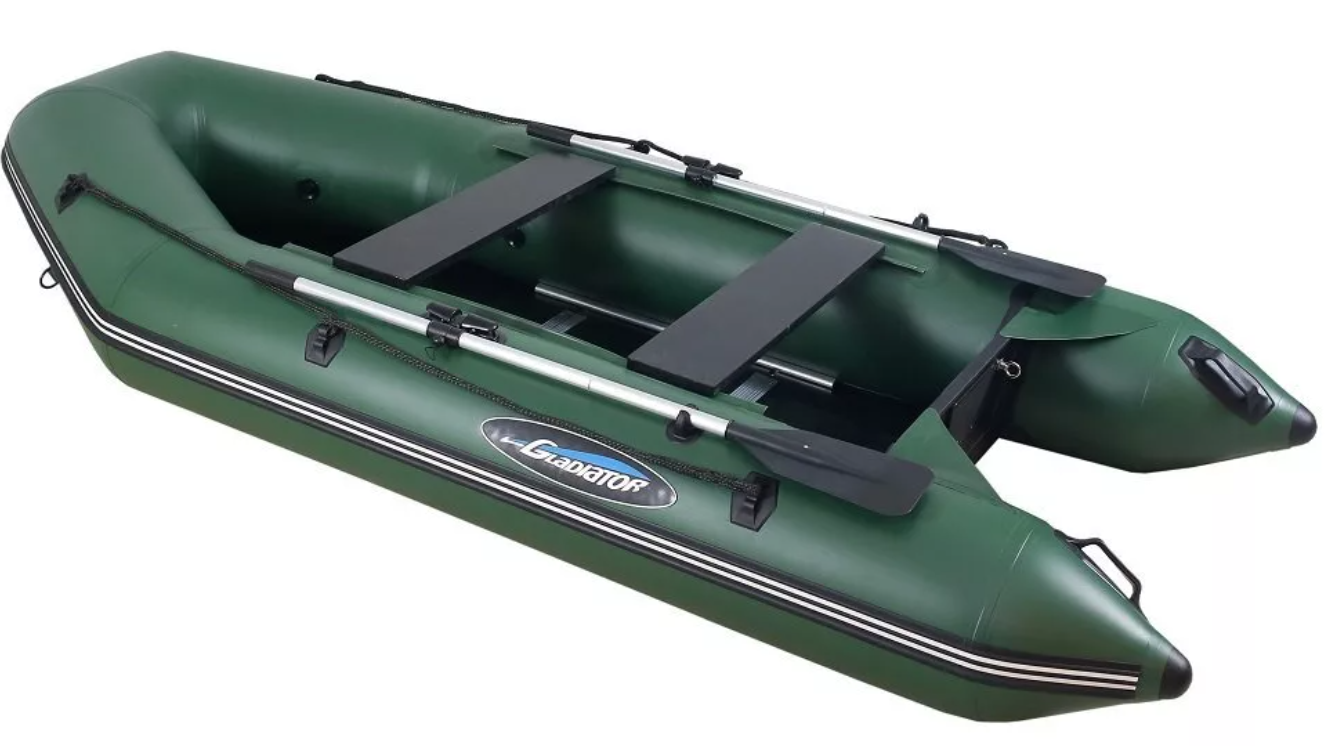 МОТОРНО-ГРЕБНАЯ ЛОДКА ПВХ GLADIATOR A 320 ТК С ФАНЕРНЫМ ПОЛОМ в Каспийске