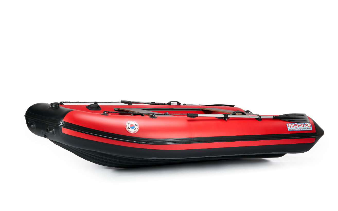 КОМПЛЕКТ ЛОДКА MISHIMO RAPID 380 PRO+ ЛОДОЧНЫЙ МОТОР MARLIN MP 9.9 (20) AMHS PROLINE FORCE в Каспийске