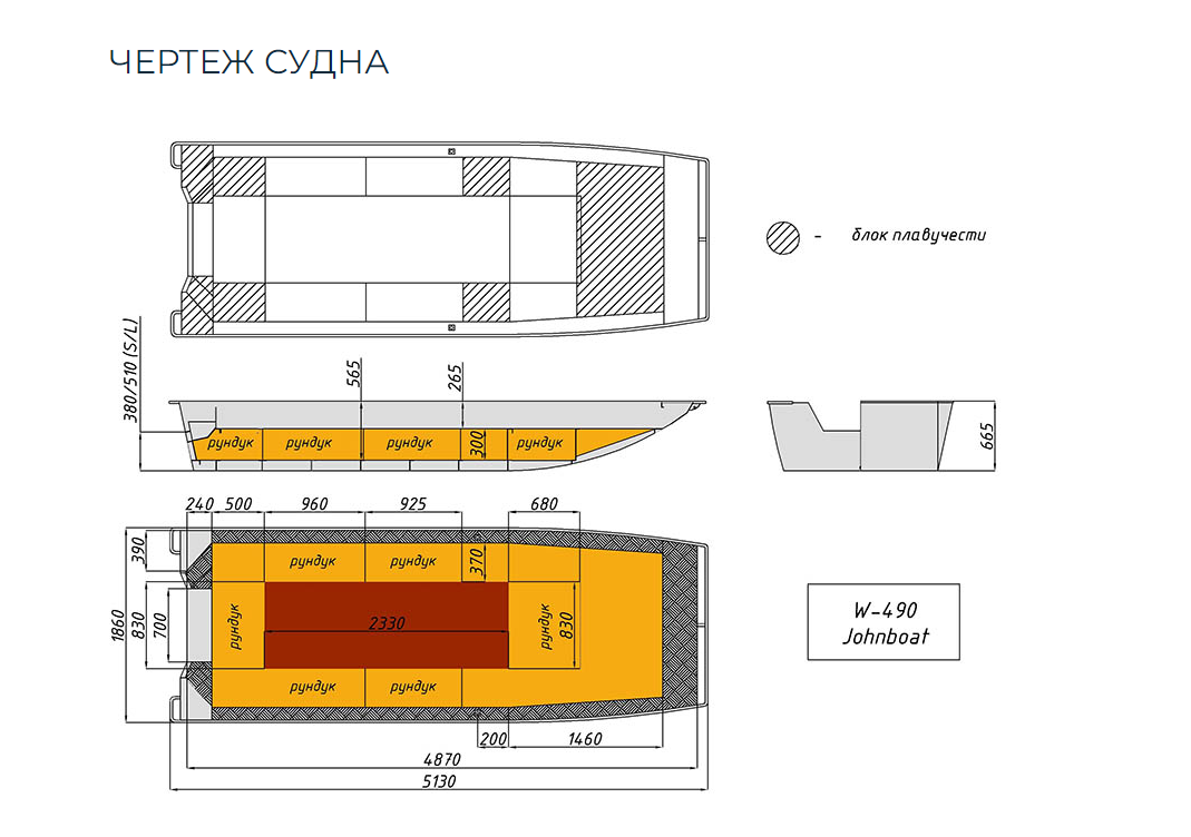 Алюминиевая лодка Wyatboat-490 Jonboat в Каспийске