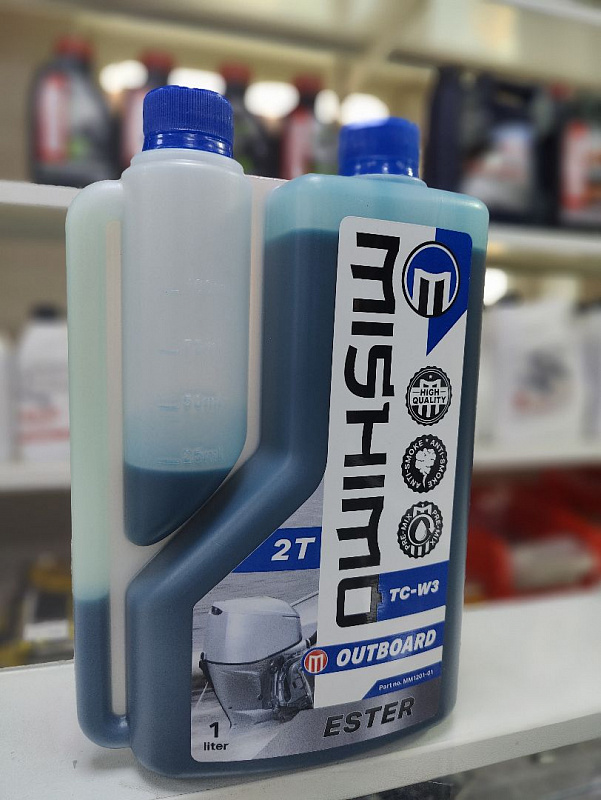 Масло MISHIMO 2T OUTBOARD (ESTER) полусинтетика 1 л в Каспийске