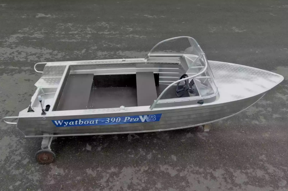 Алюминиевая лодка Wyatboat-390 Pro в Каспийске