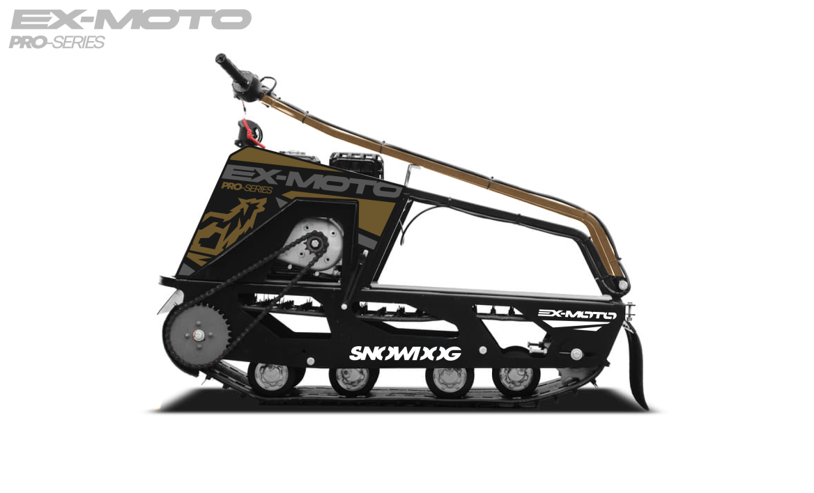 Мотобуксировщик EX-MOTO SNOWDOG S380 8л.с. в Каспийске