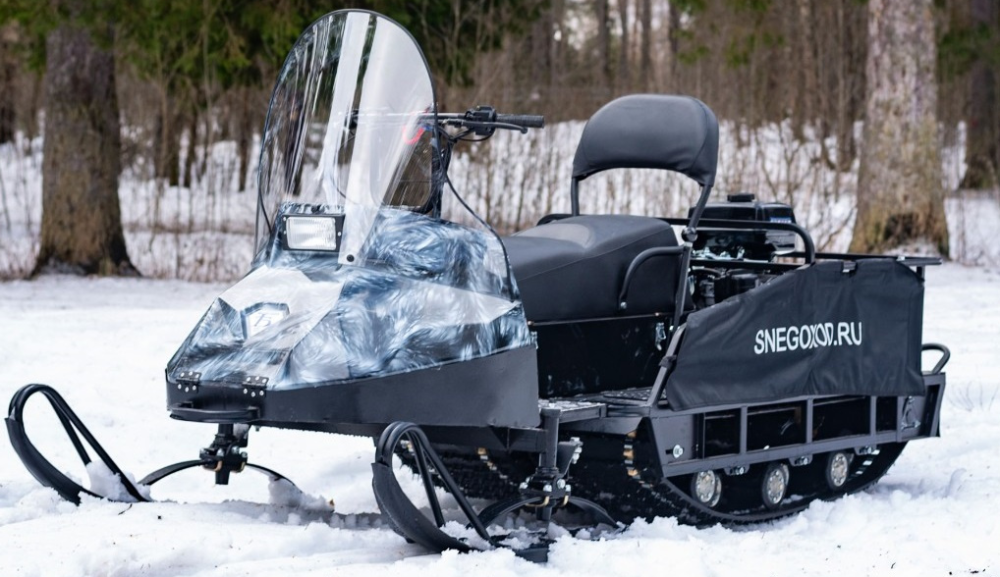 Миниснегоход Бурлак Егерь Экспедитор 15 л.с. , реверс, тормоз, капот белый в Каспийске