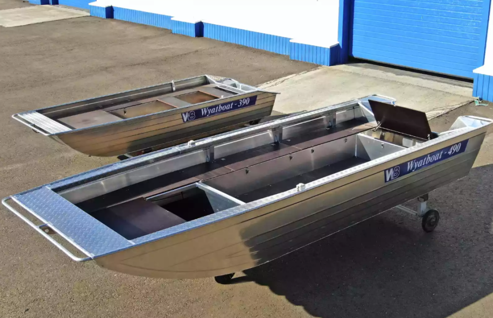 Алюминиевая лодка Wyatboat-490 Jonboat в Каспийске