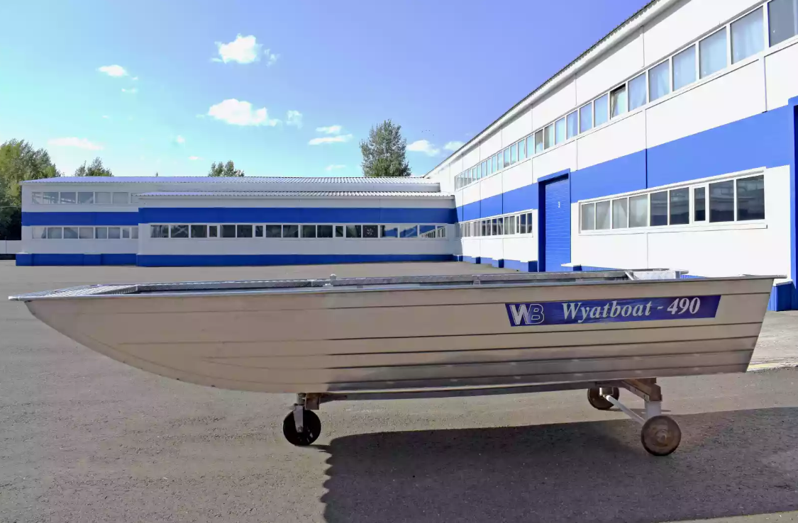 Алюминиевая лодка Wyatboat-490 Jonboat в Каспийске