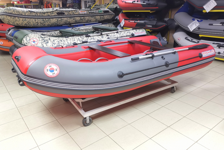 КОМПЛЕКТ Лодка MISHIMO PRO 350 + ЛОДОЧНЫЙ МОТОР MARLIN MP 9.9 (20) AMHS PRO в Каспийске