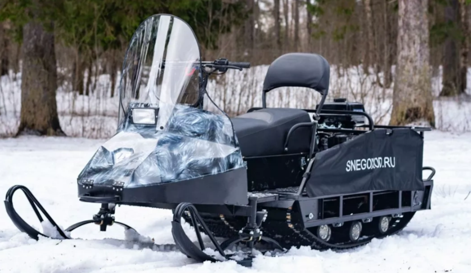 Миниснегоход Егерь Экспедитор 20 л.с. , реверс, тормоз, капот белый в Каспийске