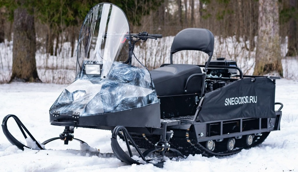 Миниснегоход Бурлак Егерь Экспедитор 15 л.с. , реверс, тормоз, капот белый в Каспийске