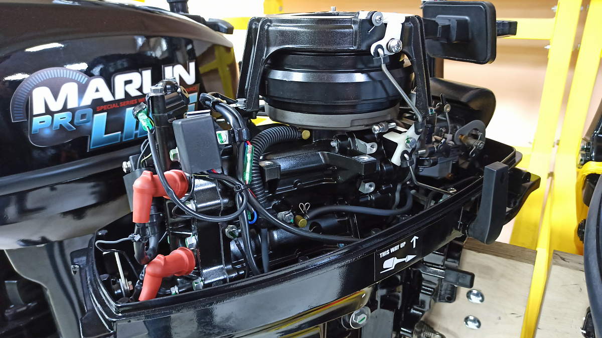 КОМПЛЕКТ Лодка MISHIMO PRO 350 + ЛОДОЧНЫЙ МОТОР MARLIN MP 9.9 (20) AMHS PRO в Каспийске