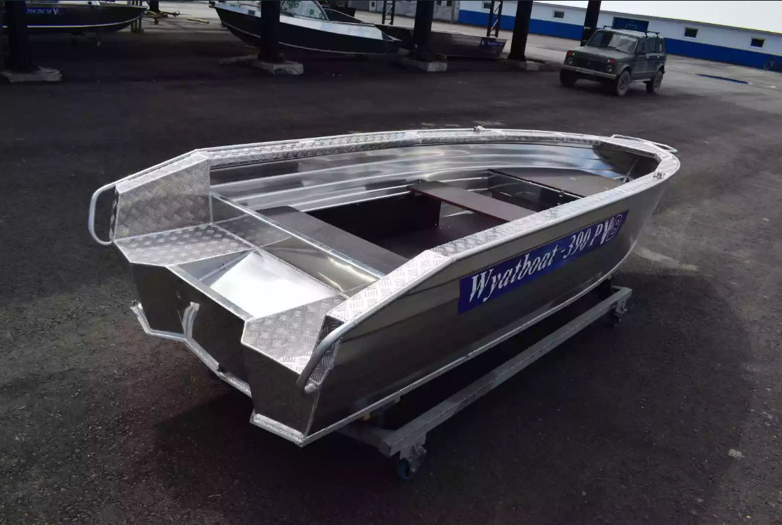 Алюминиевая лодка Wyatboat-390Р Увеличенный борт в Каспийске