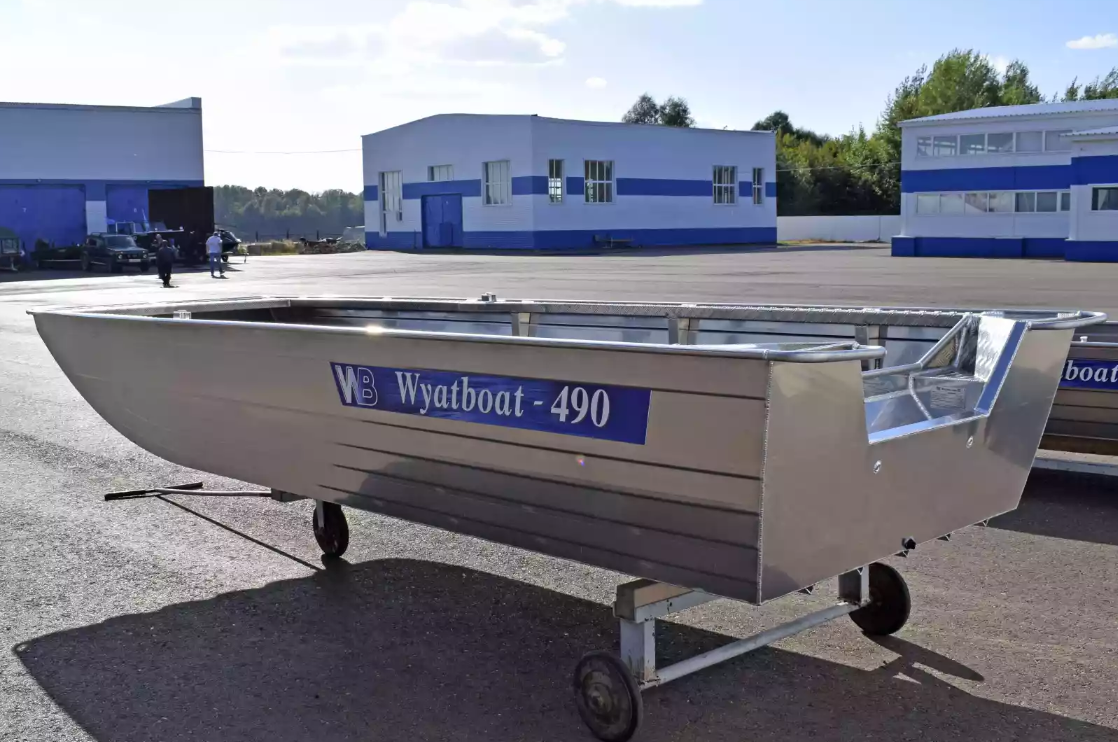 Алюминиевая лодка Wyatboat-490 Jonboat в Каспийске
