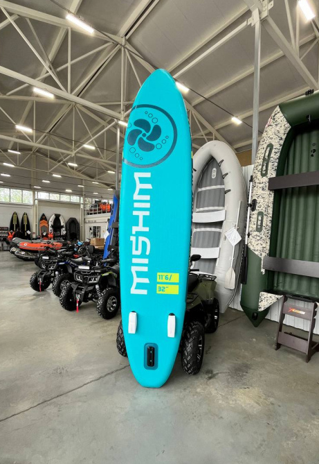 SUP (САП) Доска MISHIMO PRO-MAX Light Teal 11,6’ (355см) в Каспийске