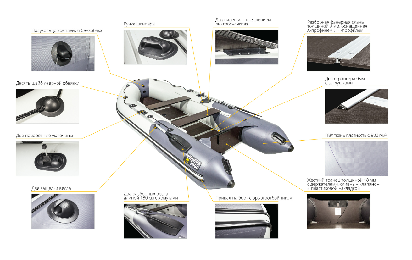Лодка Ривьера Компакт 3600 СК в Каспийске