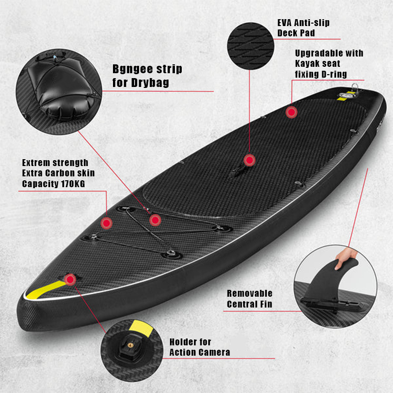 SUP (САП) ДОСКА MISHIMO CARBON DARKSIDE 11’ (335СМ) в Каспийске