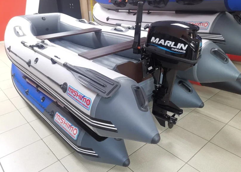 КОМПЛЕКТ ЛОДКА MISHIMO LITE 335 + МОТОР 9,8 Л.С. в Каспийске