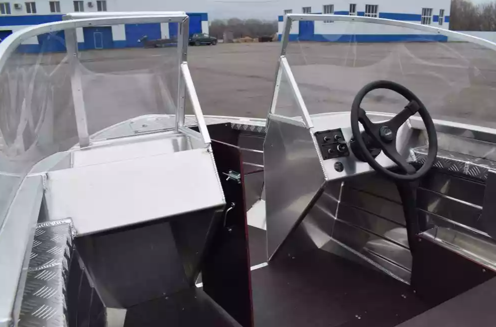 Алюминиевая лодка Wyatboat-390 DCM Увеличенный борт в Каспийске