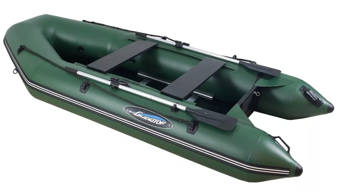 МОТОРНО-ГРЕБНАЯ ЛОДКА ПВХ GLADIATOR А 340 ТК С ФАНЕРНЫМ ПОЛОМ в Каспийске