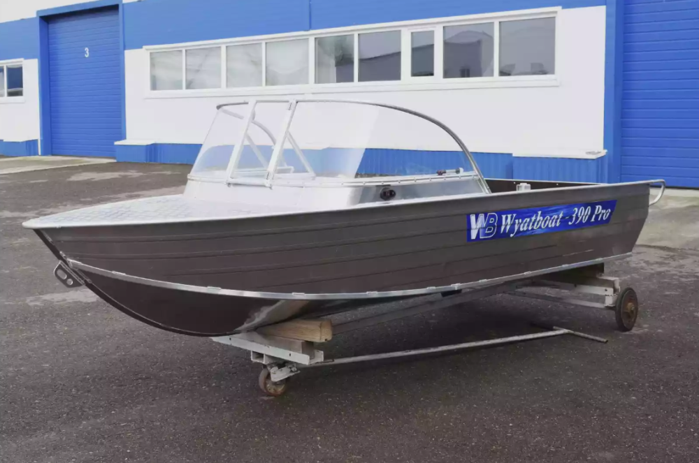 Алюминиевая лодка Wyatboat-390 Pro в Каспийске
