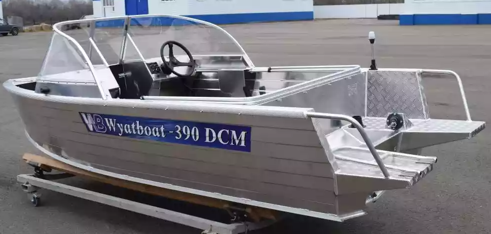 Алюминиевая лодка Wyatboat-390 DCM Увеличенный борт в Каспийске