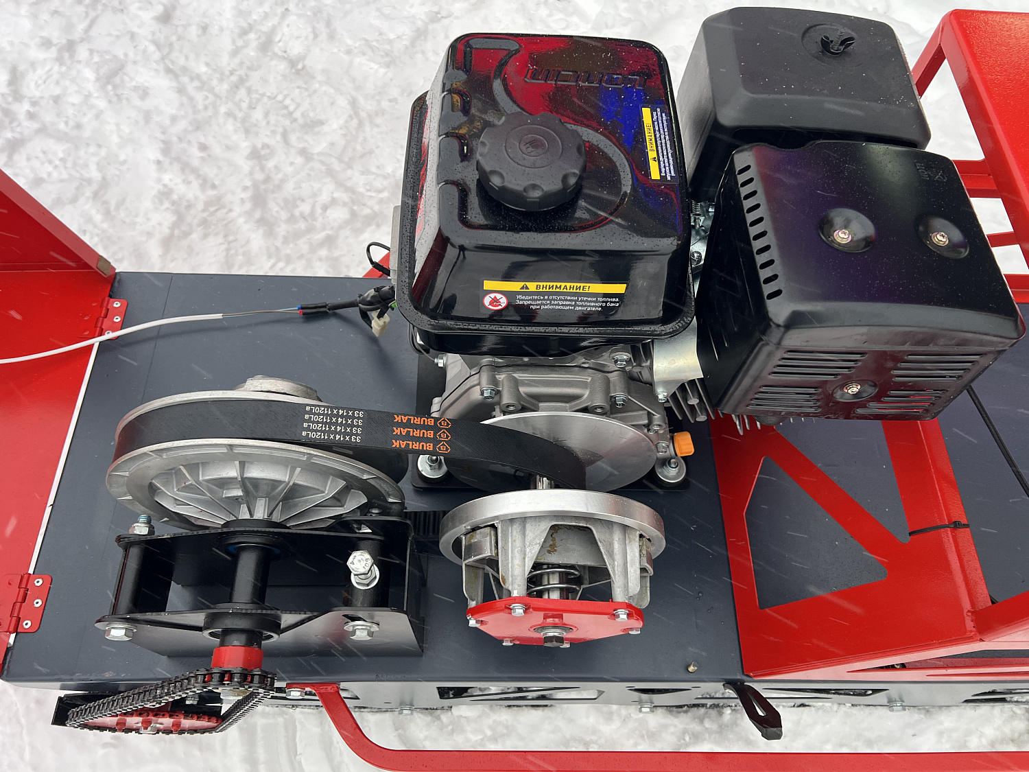 Мотобуксировщик EX-MOTO SNOWDOG S500 15л.с в Каспийске