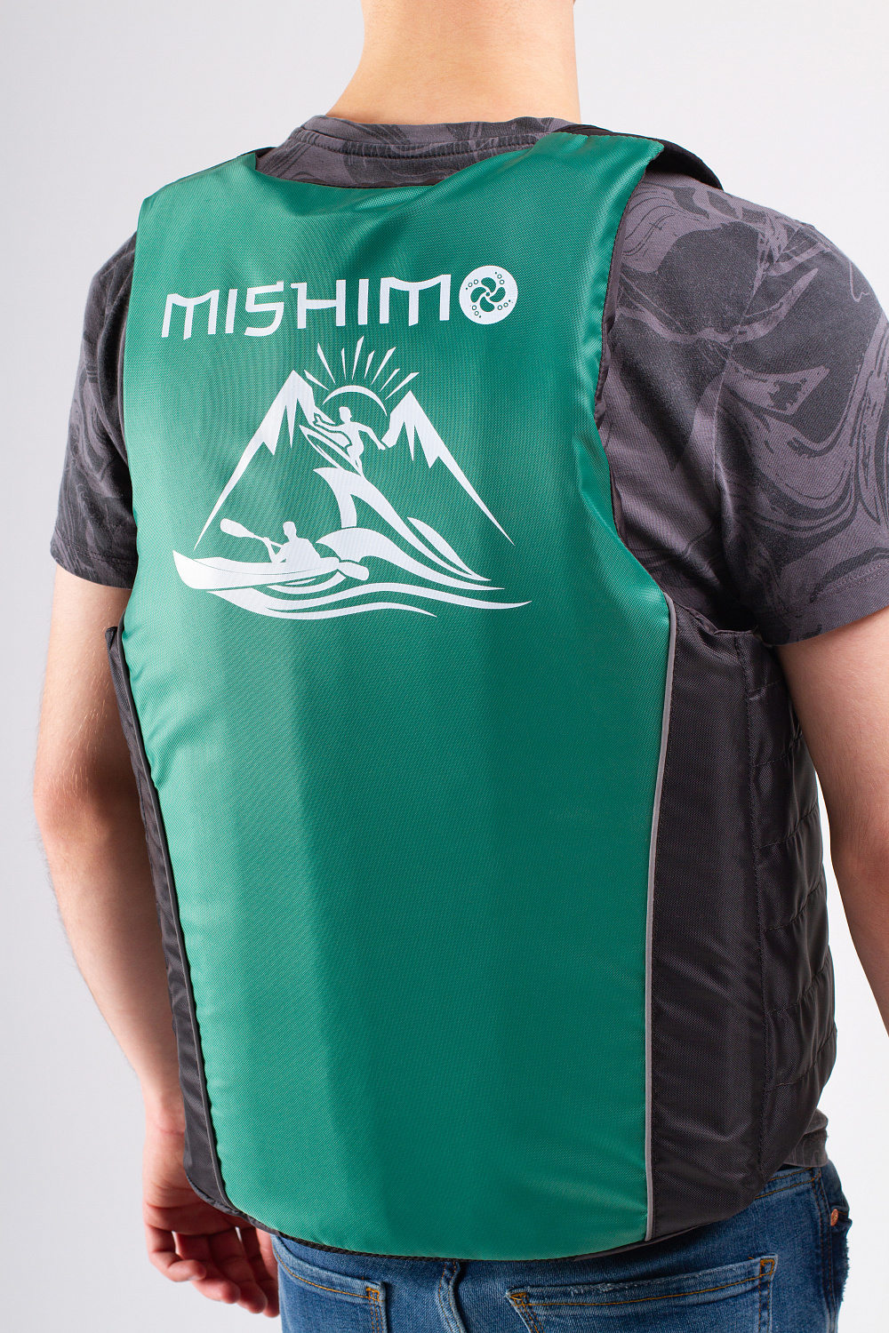 Жилет спасательный MISHIMO PRO Премиум качества Черно-зеленый в Каспийске