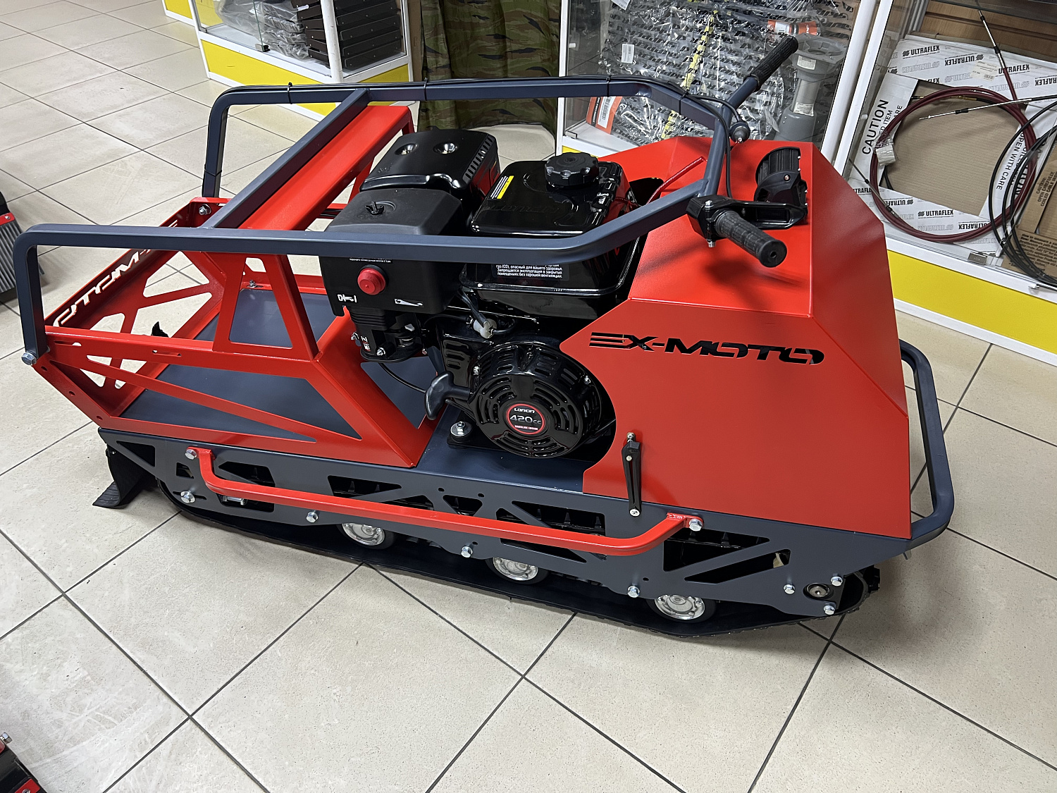 Мотобуксировщик EX-MOTO SNOWDOG S500 15л.с в Каспийске