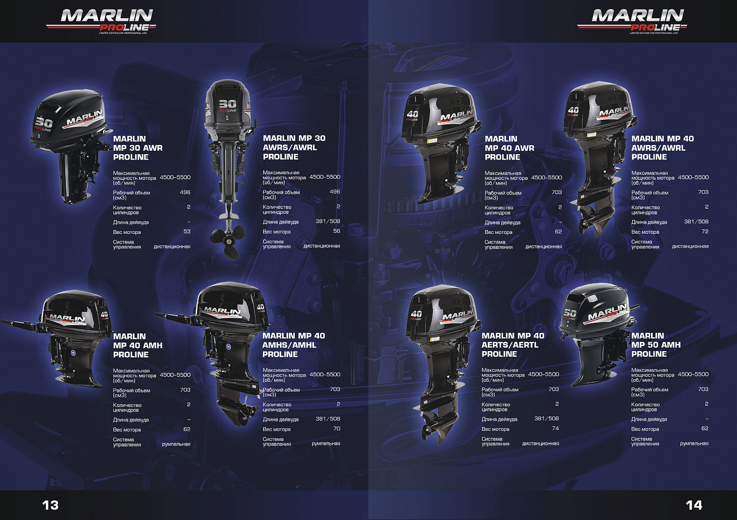 Лодочный мотор MARLIN PROLINE MP 40 AWR в Каспийске