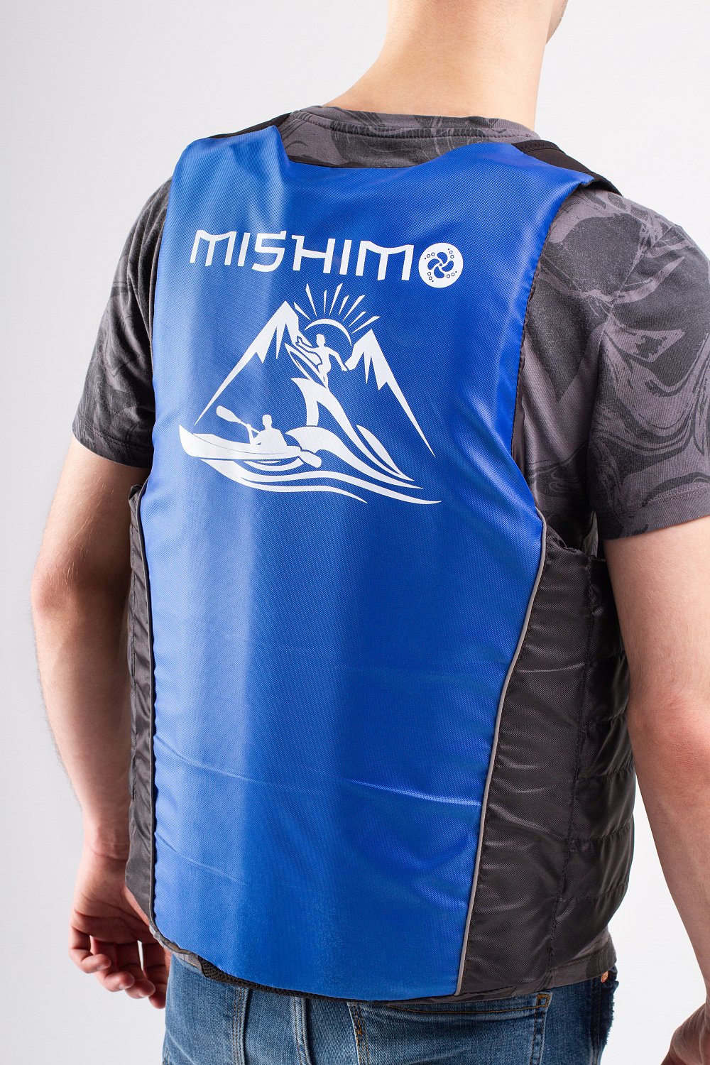 Жилет спасательный MISHIMO PRO Премиум качества Черно-синий в Каспийске