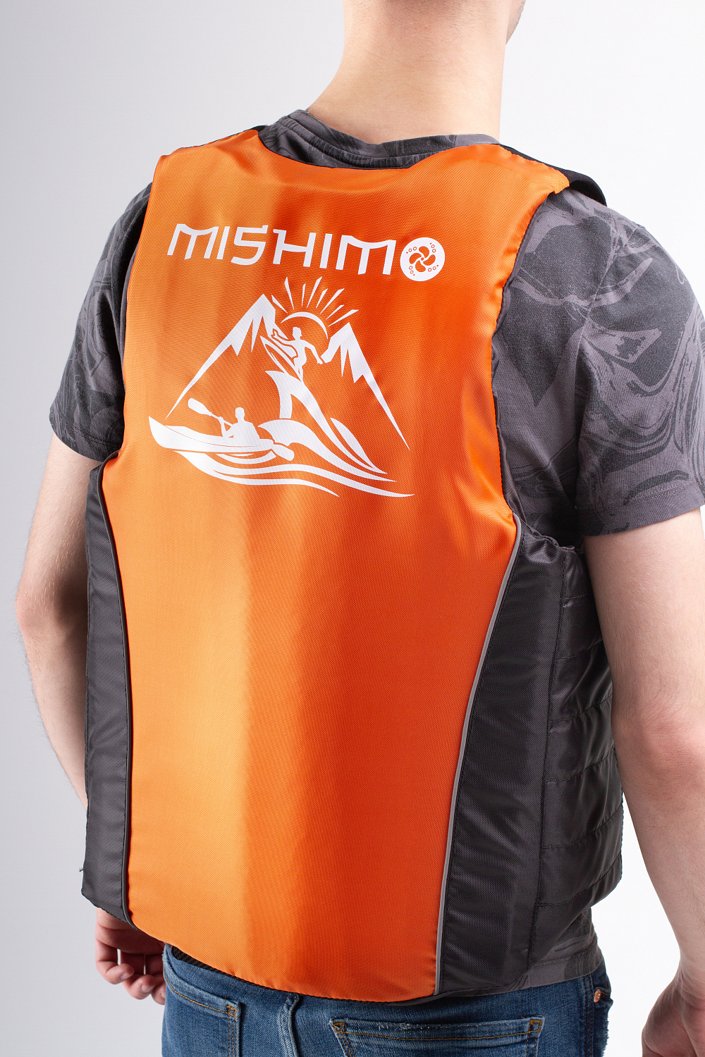 Жилет спасательный MISHIMO PRO Премиум качества Черно-оранжевый в Каспийске